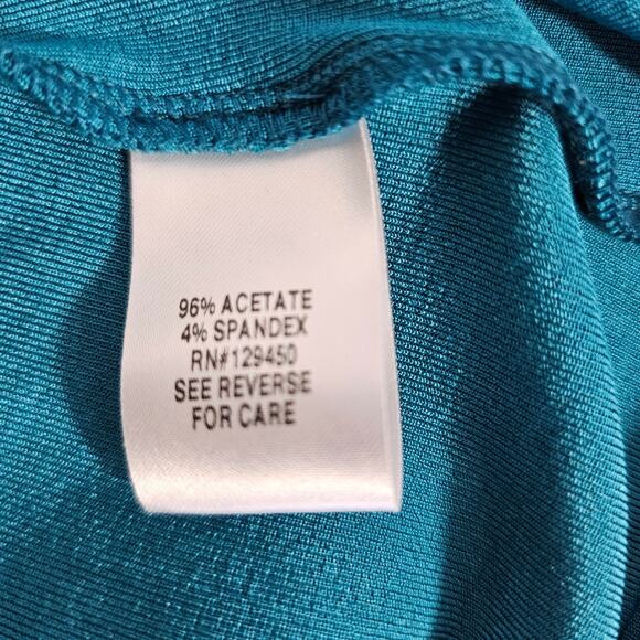 Dana Buchman Travel Anywhere Sleeveless Teal Dressy Top NWT Women's Small - Picture 5 of 8